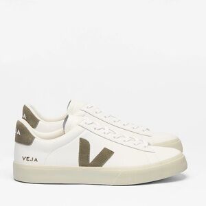 Veja Campo Leather Sneakers - White and Khaki men  size 11 gently used